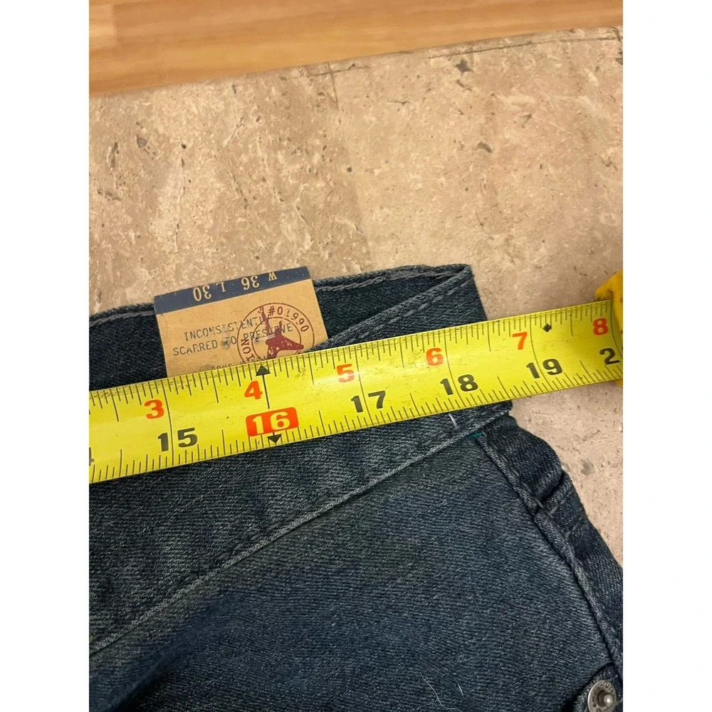 Vintage Genes 1891 Jeans Mens Slim Straight Denim Dark Blue  NWT Sz  36 x 30